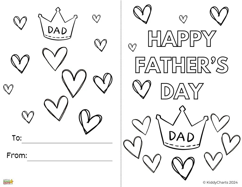 Free Happy Father&amp;#039;S Day Printable Cards To Color In intended for Printable Black Father&amp;#039;S Day Card