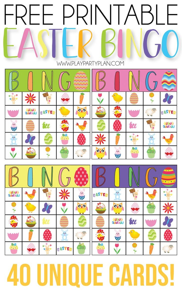 Free Printable Easter Bingo Cards pertaining to Easter Bingo Cards Printable Free