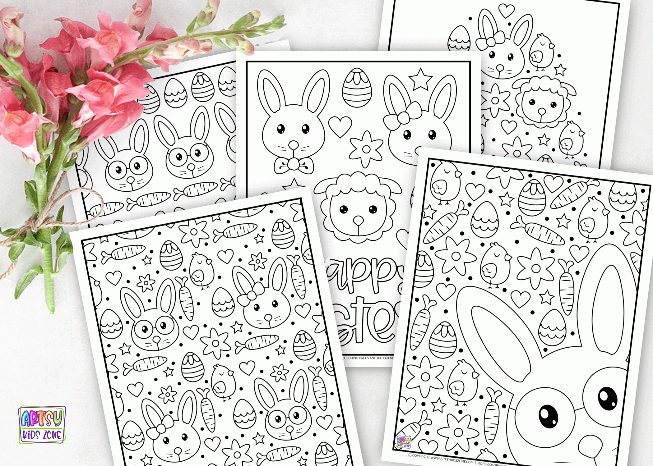 Free Printable Easter Coloring Pages pertaining to Easter Card Colouring Printables
