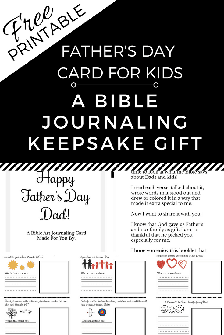 Free Printable Father&amp;#039;S Day Card - Bible Journal A Keepsake Gift within Free Printable Bible Verse To Print Father&amp;amp;#039;s Day Card