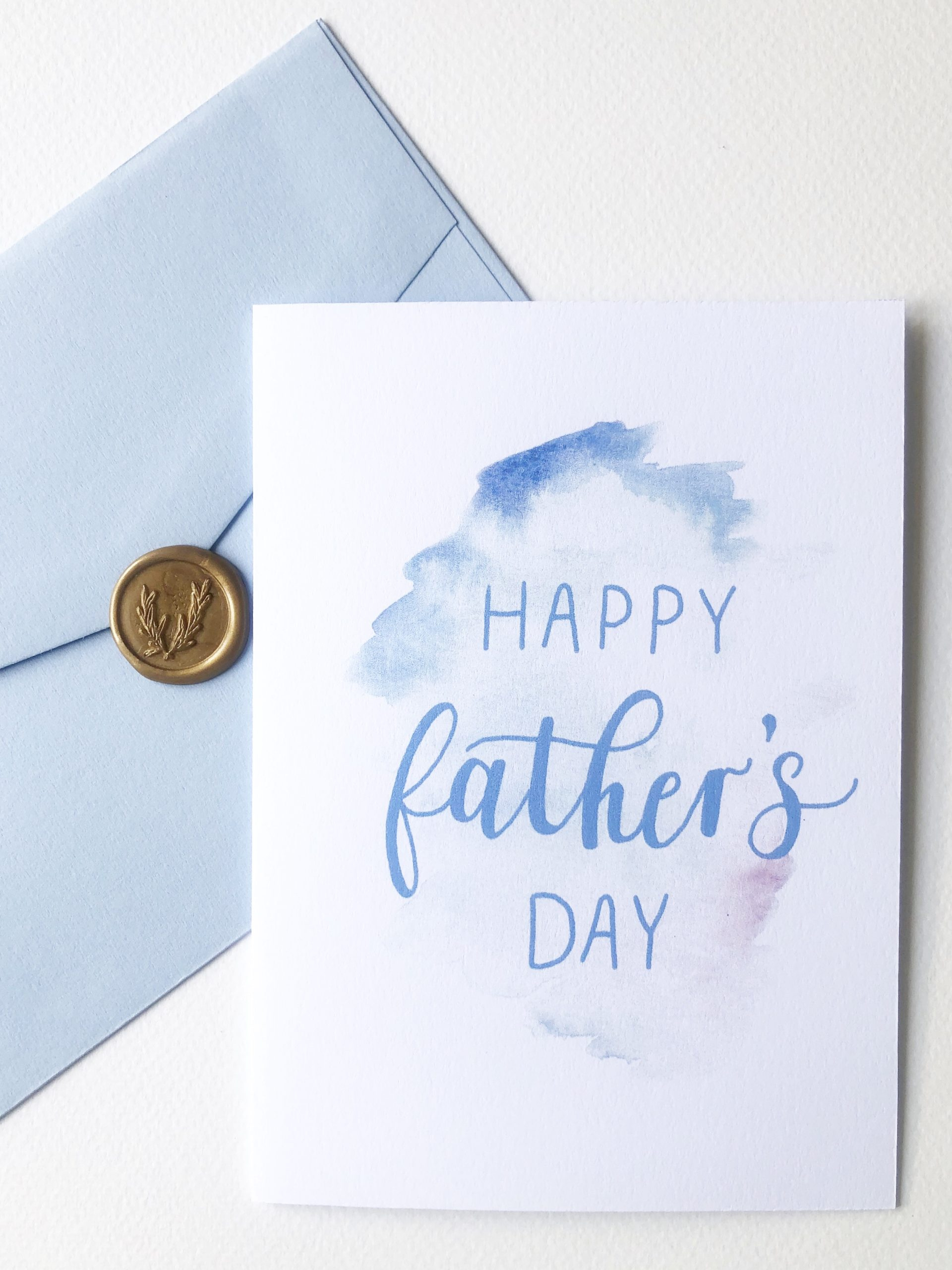 Free Printable Father&amp;#039;S Day Card - Inkberry Calligraphy within Happy Father&amp;#039;S Day Card Printable Free