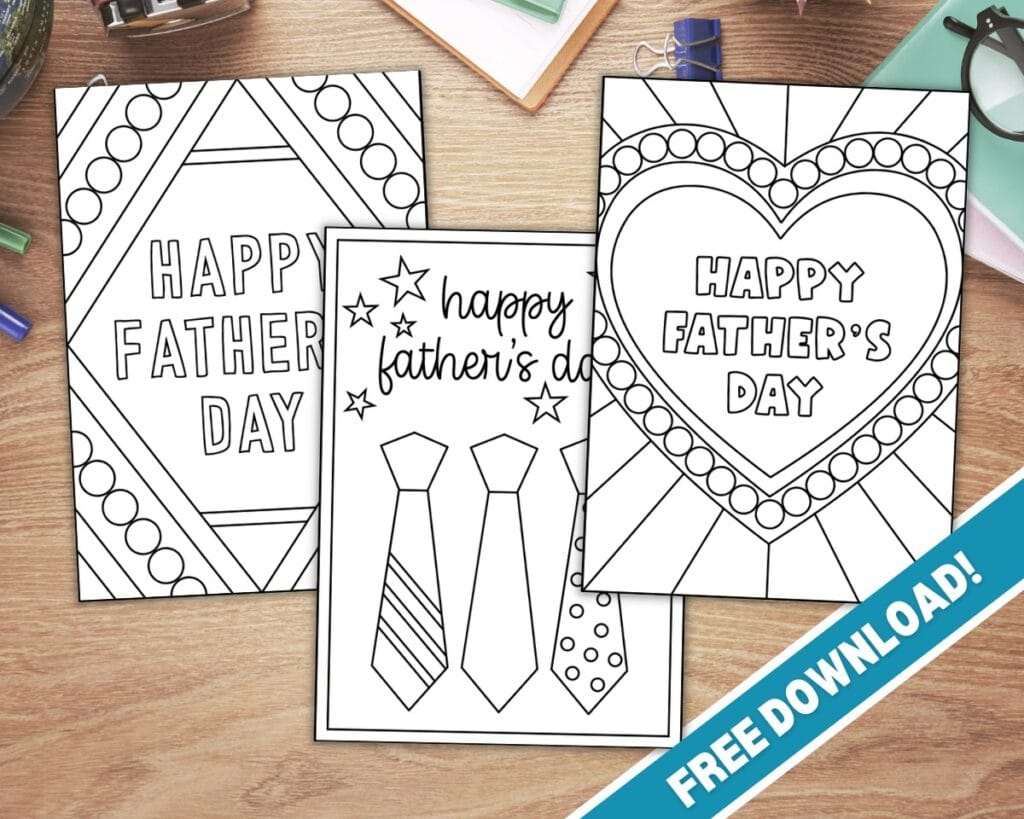 Free Printable Father&amp;#039;S Day Card To Color - The Craft-At-Home Family for Free Printable Father&amp;amp;#039;s Day Cards For Grade 4 To Make