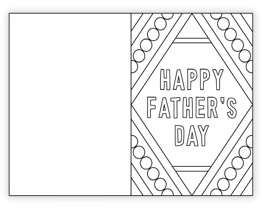 Free Printable Father&amp;#039;S Day Card To Color - The Craft-At-Home Family throughout Free Printable Father&amp;amp;#039;s Day Cards For Grade 4 To Make