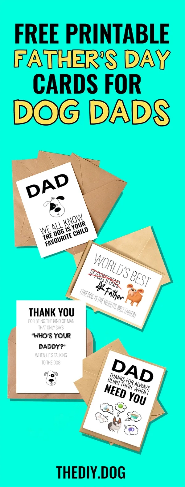 Free Printable Father&amp;#039;S Day Cards For Dog Dads - The Diy Pet for Printable Father Day Cards From Dogs