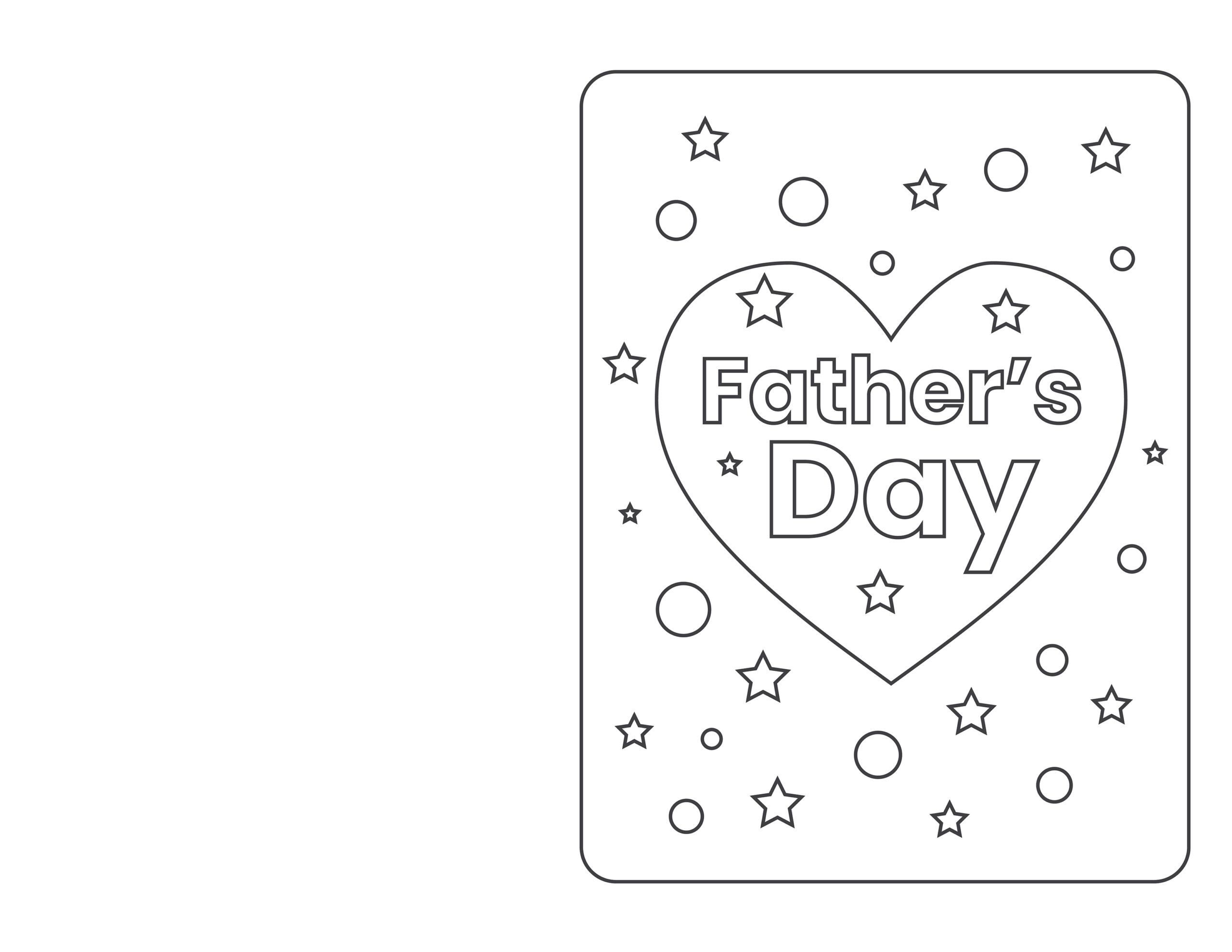Free Printable Father&amp;#039;S Day Cards For Kids To Color - Happy throughout Father&amp;#039;S Day Card Kindergarten Printable