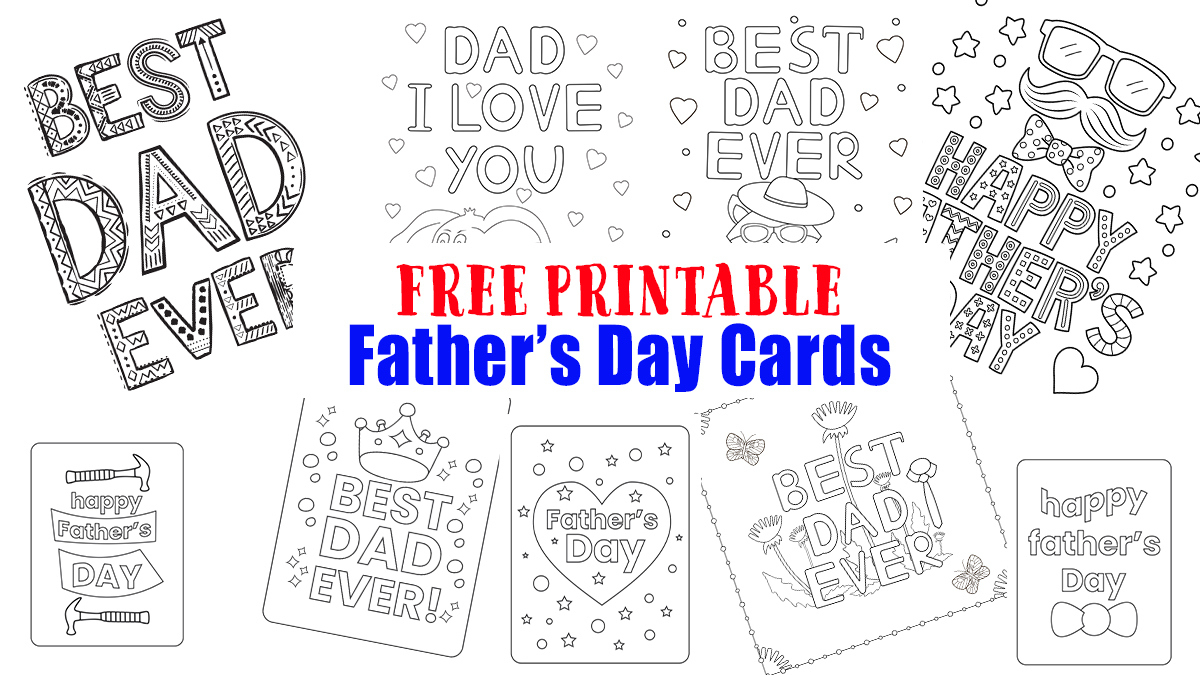 Free Printable Father&amp;#039;S Day Cards For Kids To Color - Happy with regard to Free Printable Father&amp;amp;#039;s Day Cards From Daughter