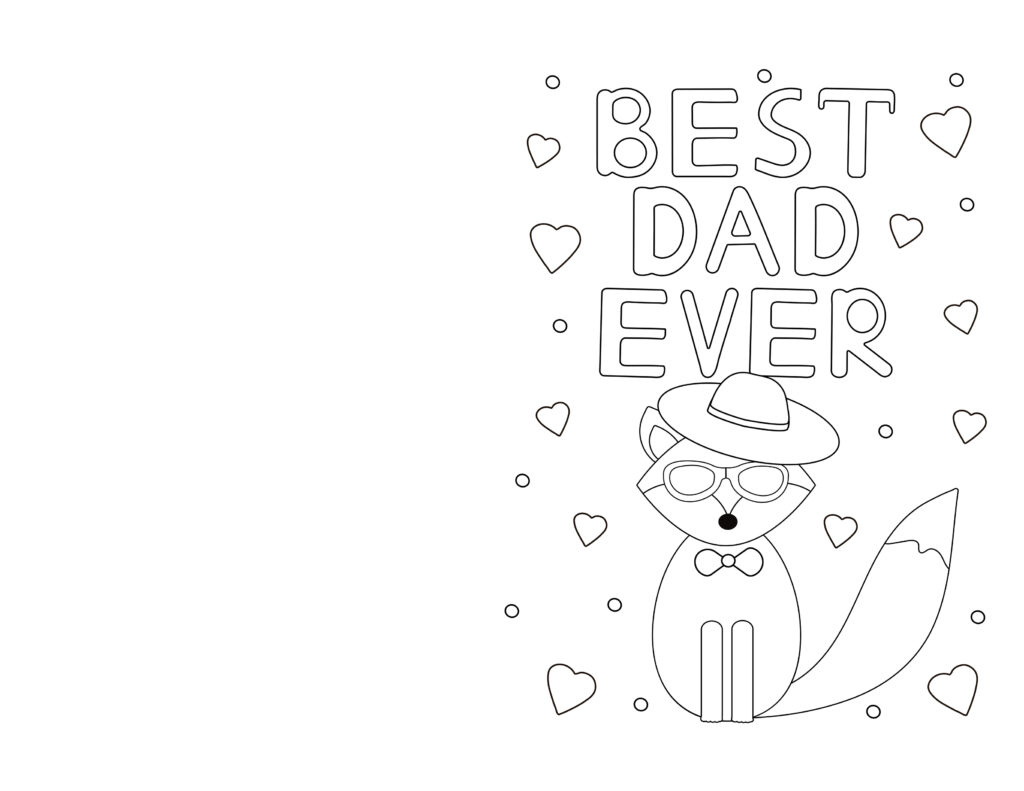 Free Printable Father&amp;#039;S Day Cards For Kids To Color - Happy with regard to Free Printable Father&amp;#039;S Day Cards From Dog