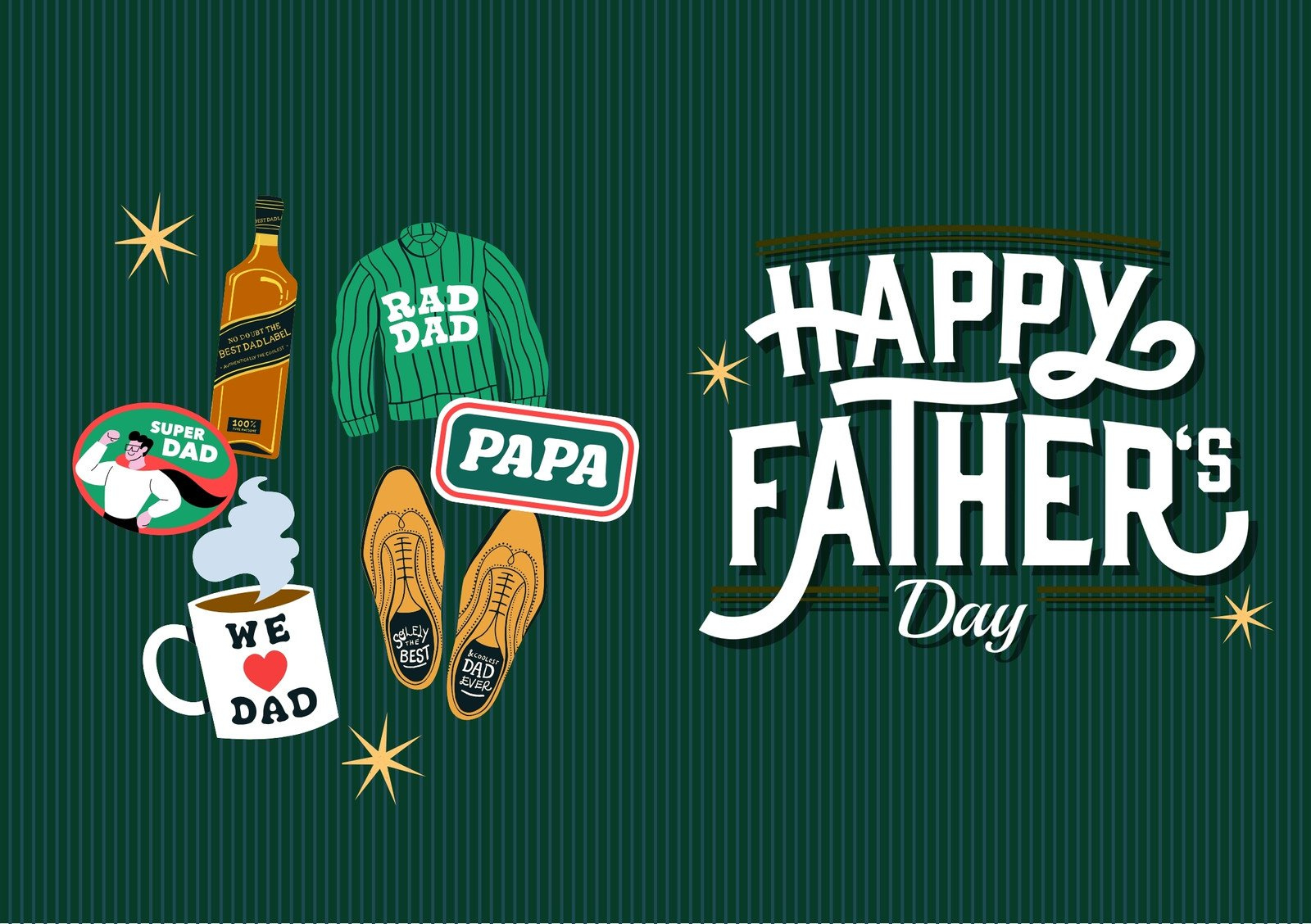 Free Printable Father&amp;#039;S Day Folded Card Templates | Canva regarding Picture Card Template For Father&amp;amp;#039;s Day Printable