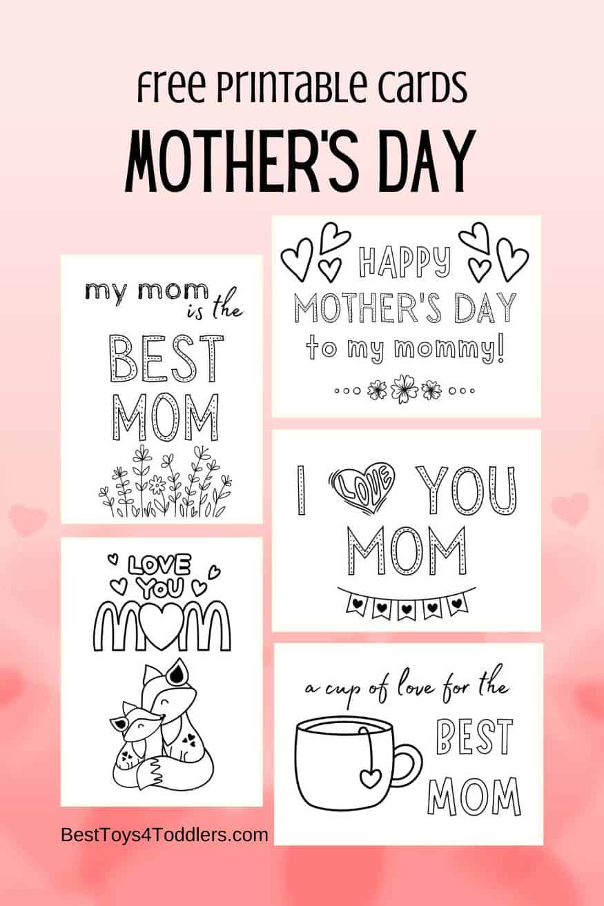 Free Printable Mother&amp;#039;S Day Cards - Best Toys 4 Toddlers in Printable Mothers Day Cards Mother Father Son