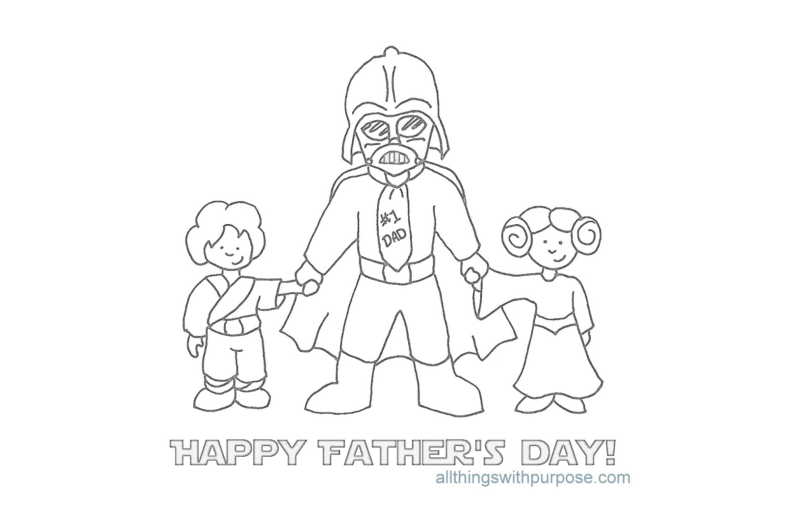 Fun Fathers Day Printable Images | All Things With Purpose in Father&amp;amp;#039;s Day Star Wars Printable Cards To Color
