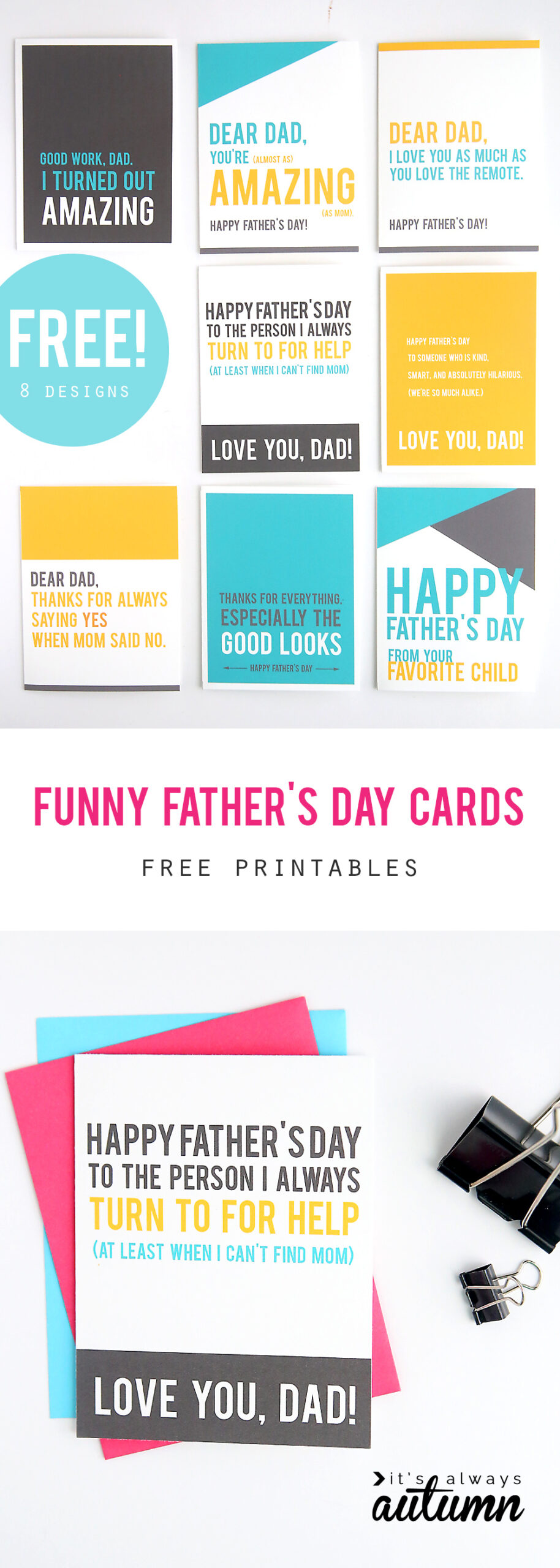 Funny Father&amp;#039;S Day Cards You Can Print At Home - It&amp;#039;S Always Autumn intended for Funny Printable Father&amp;#039;S Day Cards