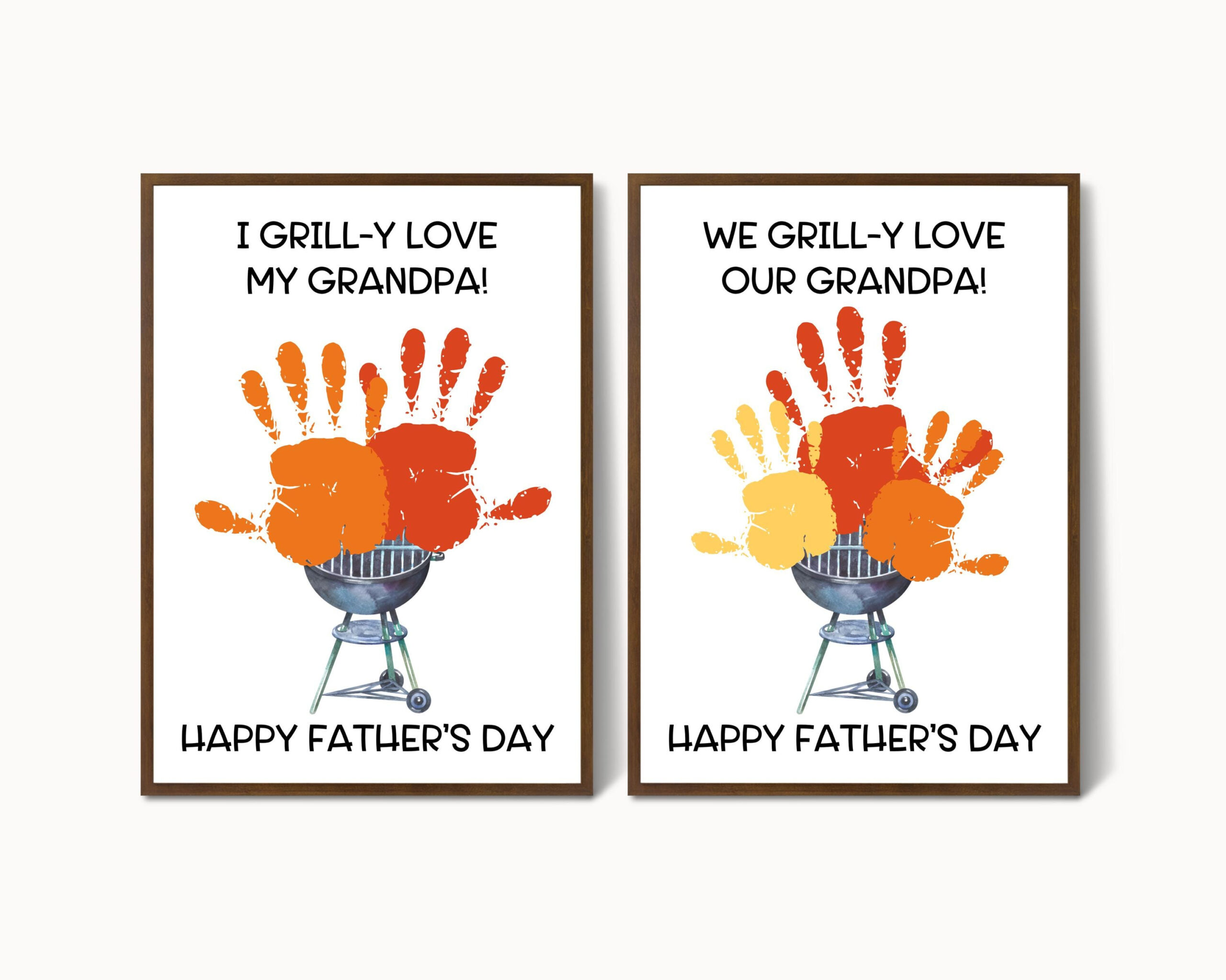 Grandpa Fathers Day Handprint Craft, Handprint Father&amp;#039;S Day Gift within Father&amp;amp;#039;s Day Grandpa Printable Card