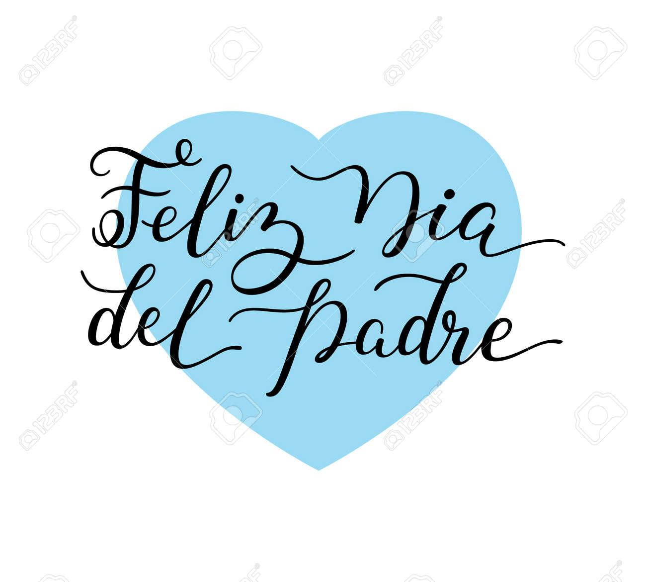 Hand Lettering Happy Father&amp;#039;S Day With Heart In Spanish: Feliz Dia pertaining to Free Printable Father&amp;#039;S Day Cards In Spanish
