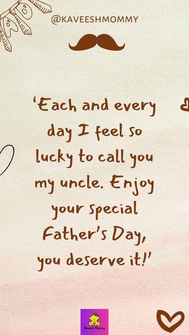 Happy Fathers Day Wishes To Uncle throughout Happy Father Day Printable Cards To My Uncle
