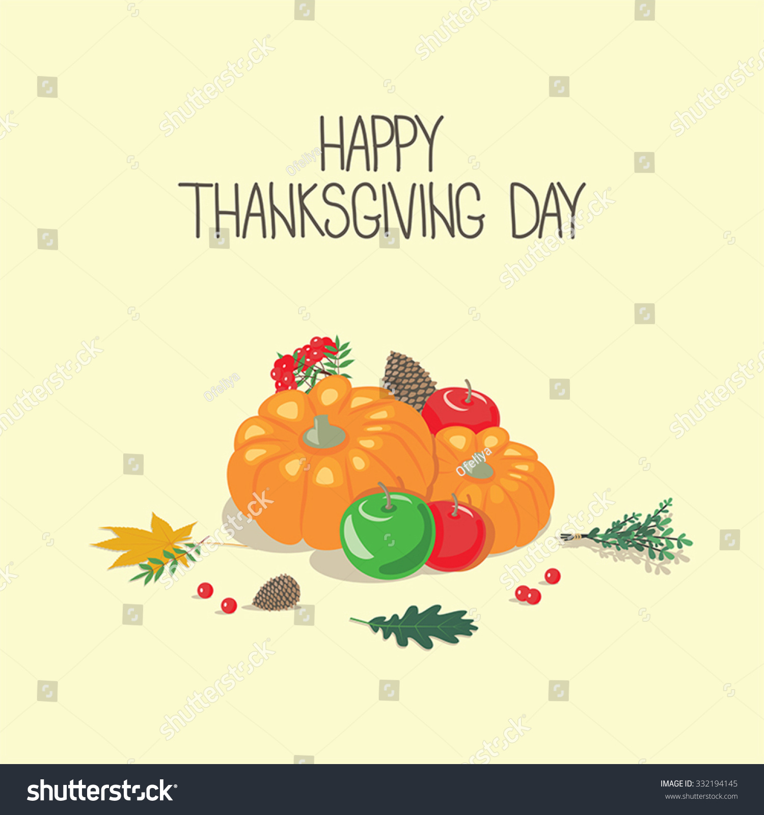 Happy Thanksgiving Day Gift Card Vector Stock Vector (Royalty Free within Happy Thanksgiving Gift Cards