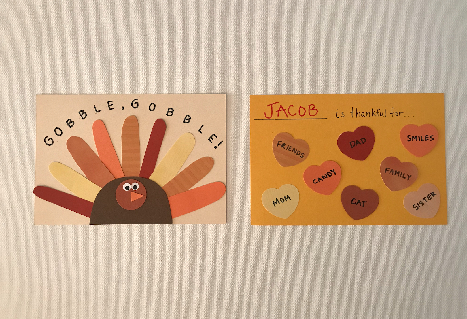 Make These Easy Diy Thanksgiving Cards With Your Kiddos! for Thanksgiving Cards Craft