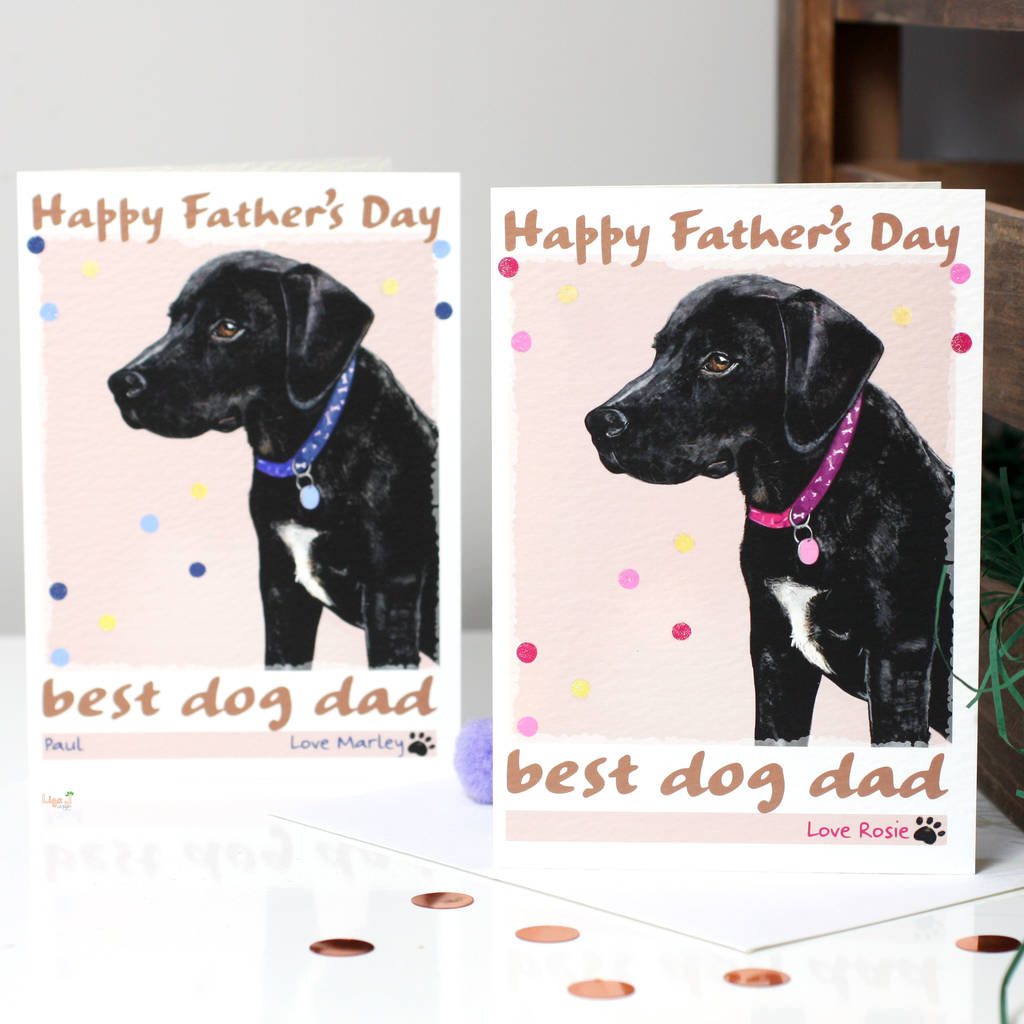 Personalised Dog Father&amp;#039;S Day Cardliza J Design inside Printable Father&amp;amp;#039;s Day Cards From Dog