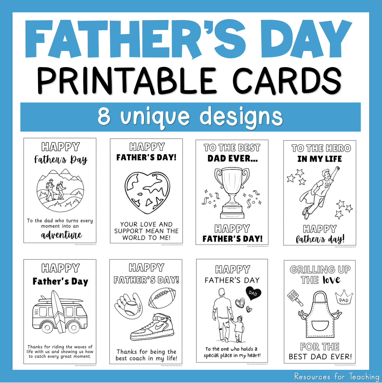 Printable Father New S Day Cards Resources within Father&amp;#039;S Day Printable Card For Kids