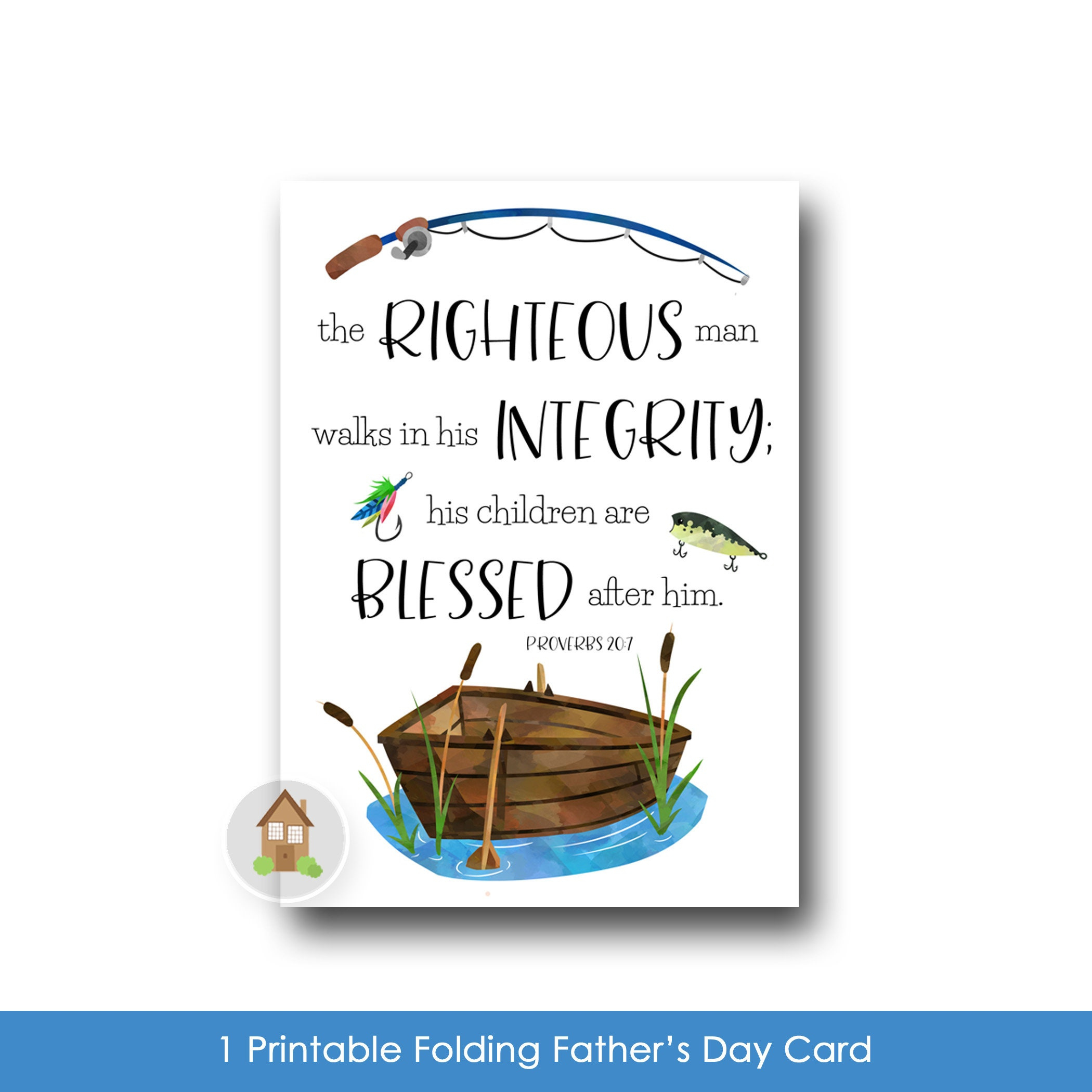 Printable Father&amp;#039;S Day Card | Christian Father | Scripture Card inside Free Printable Bible Verse Father&amp;amp;#039;s Day Card