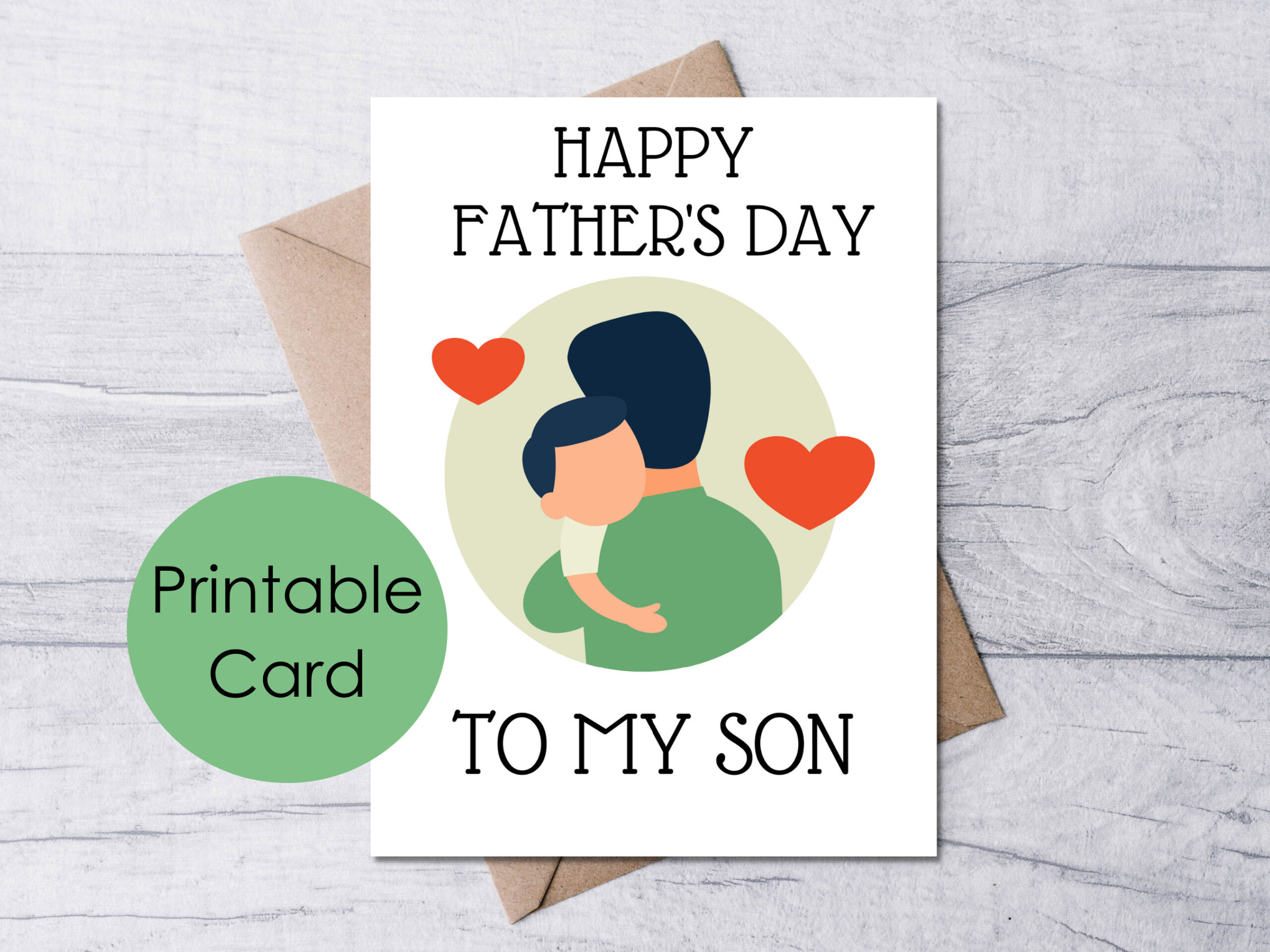 Printable Fathers Day Card For Son, Happy Father&amp;#039;S Day To My Son with Printable Father&amp;amp;#039;s Day Card For Son In Law