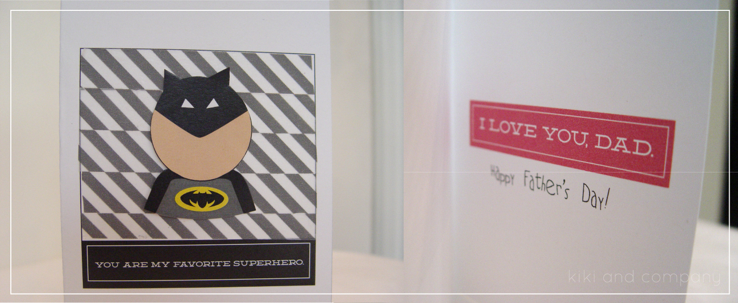 Superhero Dad! {Free Download} - Kiki &amp;amp; Company in Batman Father&amp;amp;#039;s Day Printable Cards