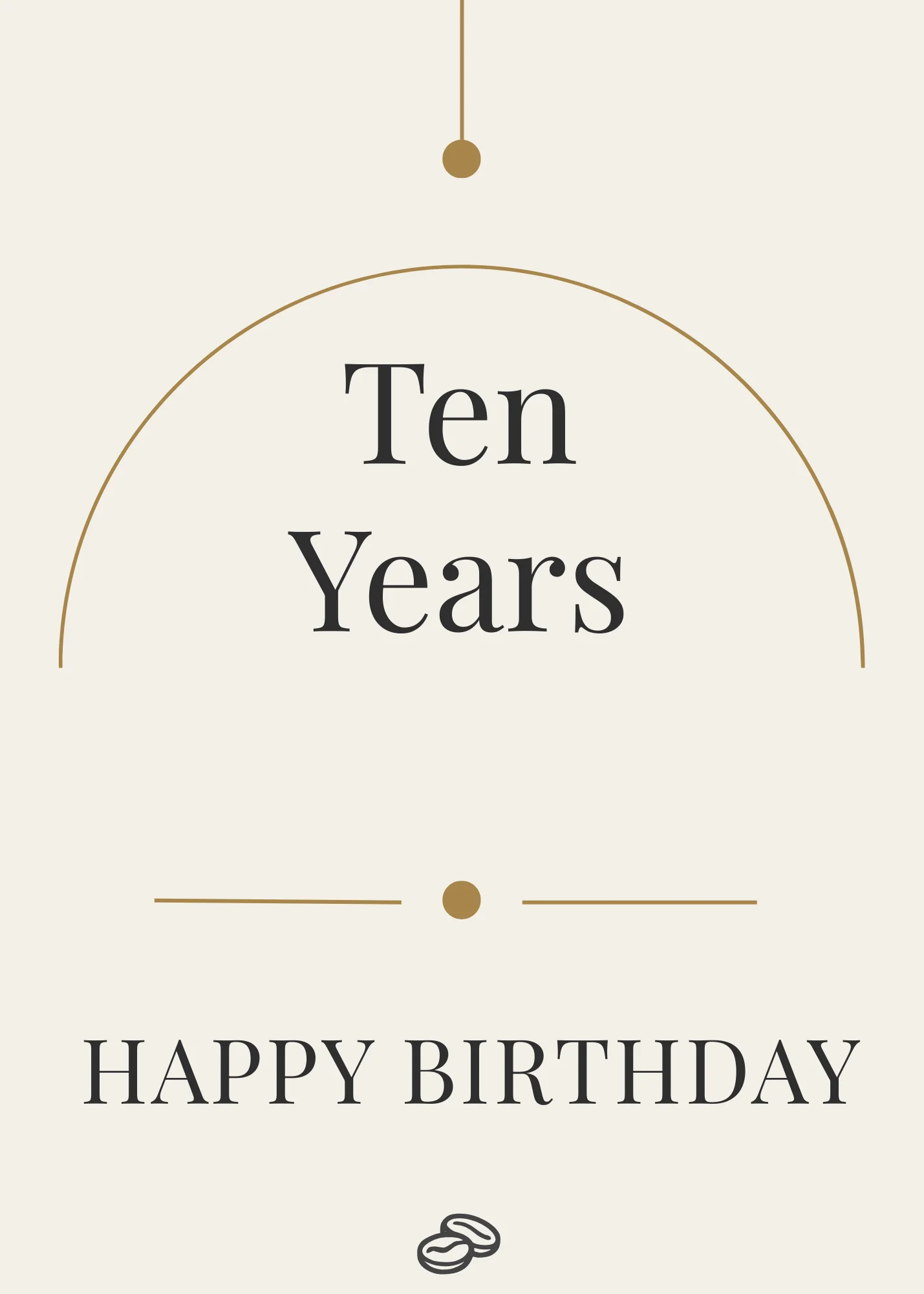 10th Birthday Card Ten Digital Download 10th Birthday Card Ten Digital Download