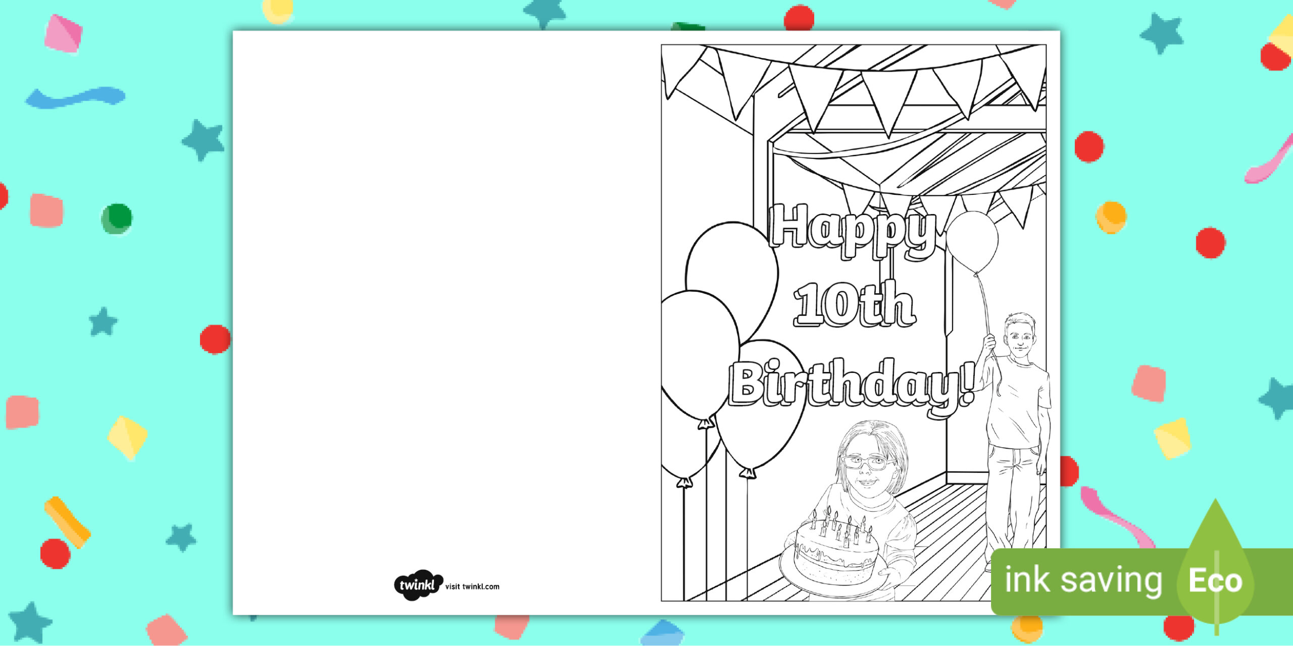 10th Birthday Colouring Card T Tp 1676019982 10th Birthday Colouring Card T Tp 1676019982