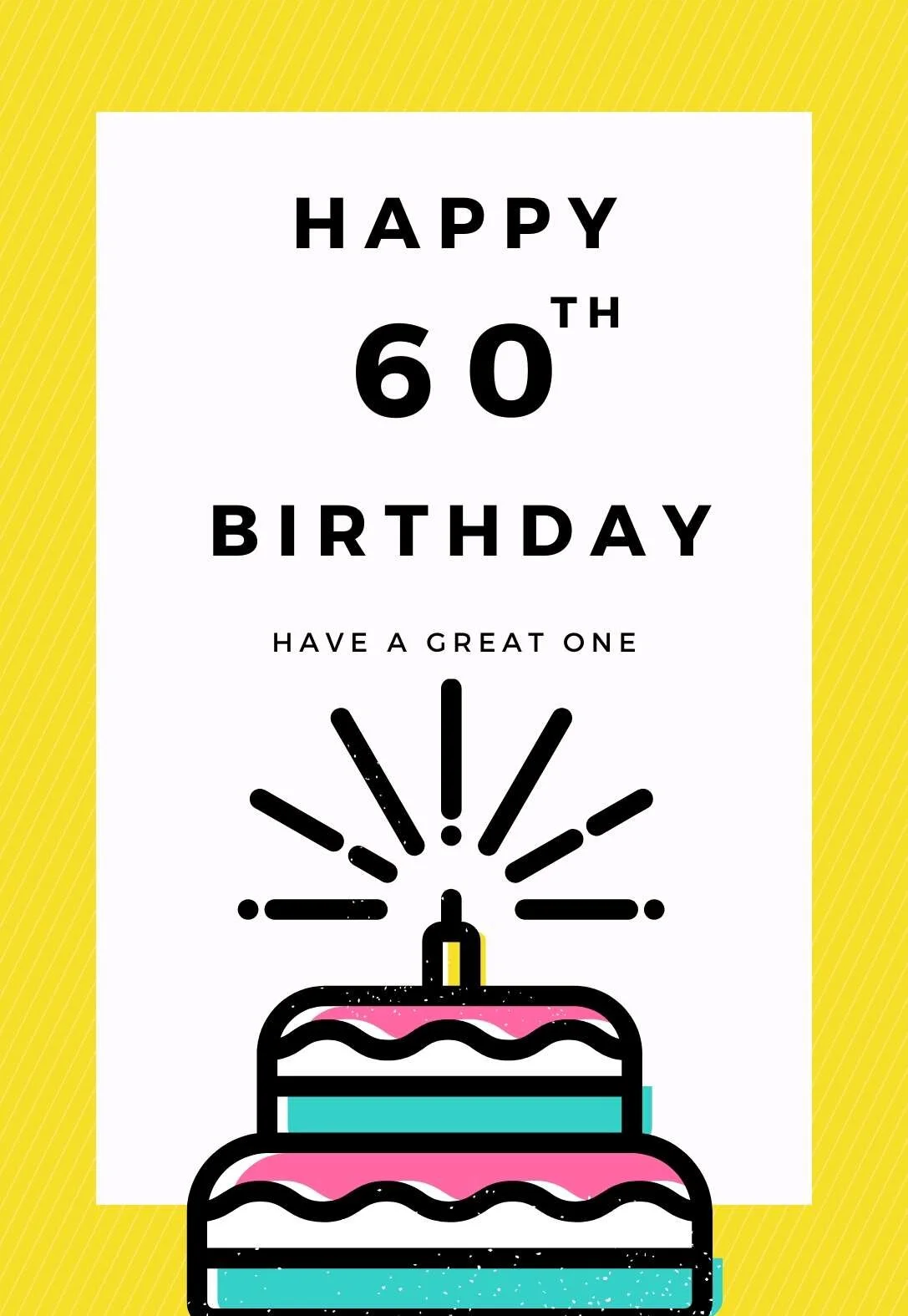 60 Year Old Printable Birthday Cards 60 Year Old Printable Birthday Cards
