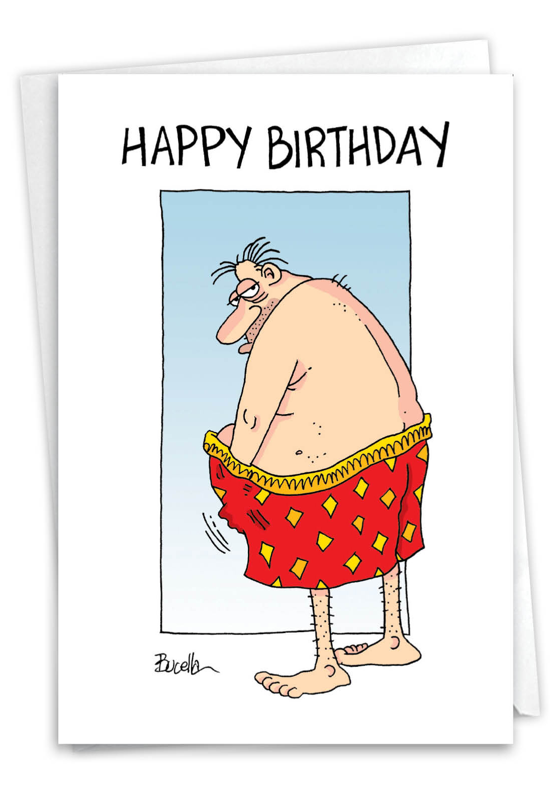 8527 Firm Grip Funny Cartoons Happy Birthday Card 8527 Firm Grip Funny Cartoons Happy Birthday Card