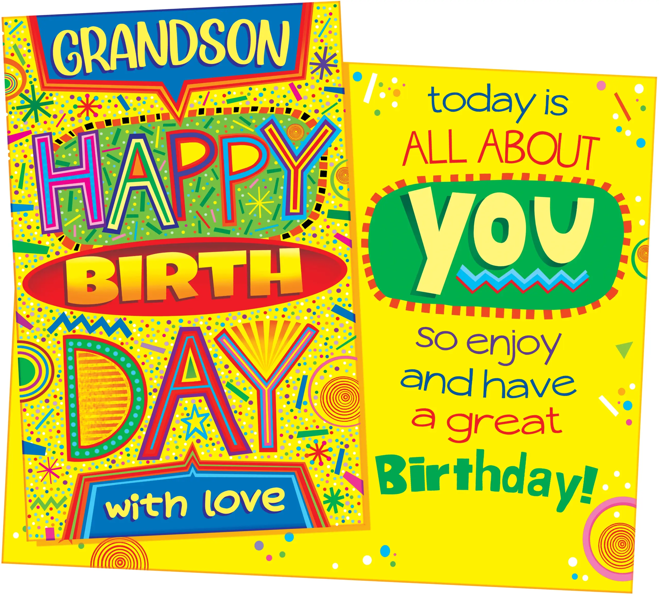 95781 Six Birthday Grandson Greeting Cards With Six Envelopes For 1 98