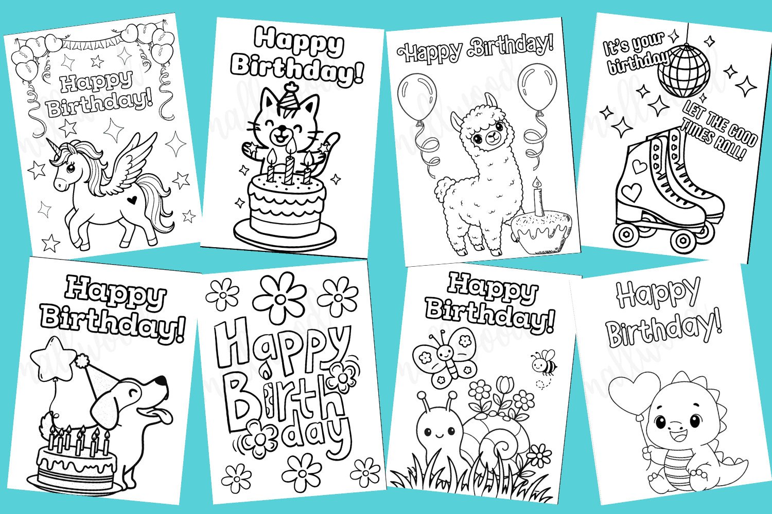 Birthday Cards To Color Birthday Cards To Color