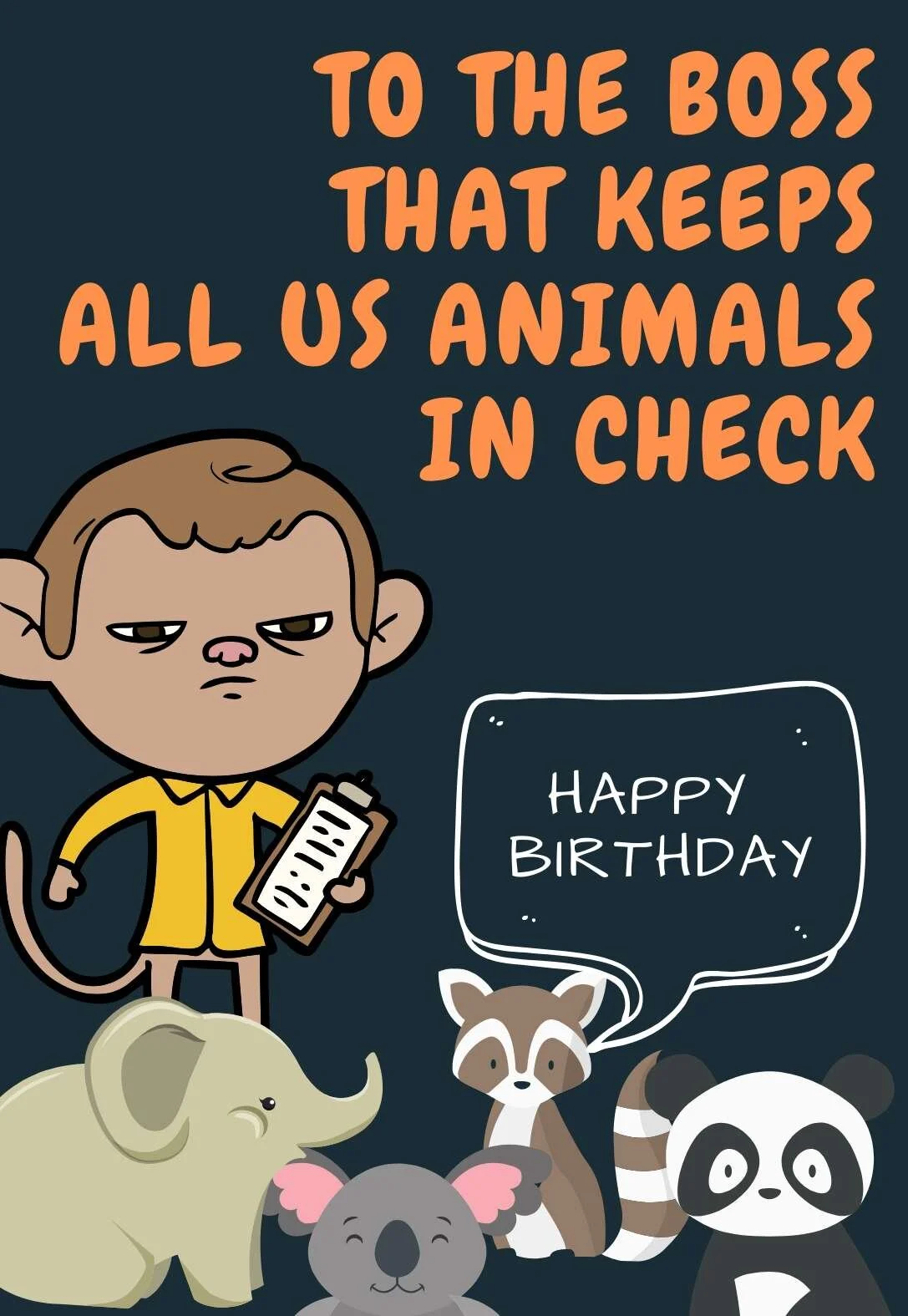 Boss Printable Birthday Cards Boss Printable Birthday Cards