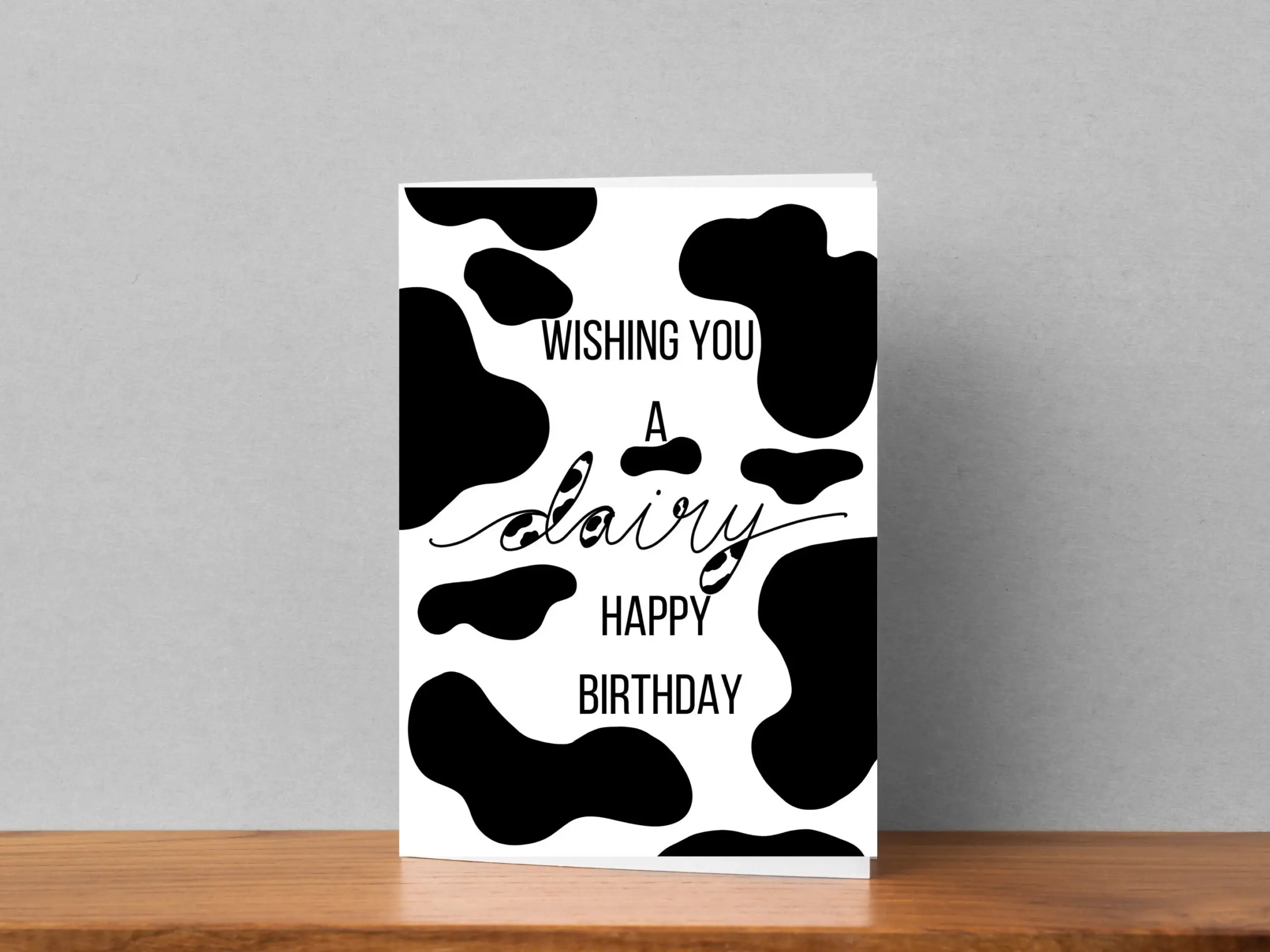 Cow Birthday Card Printable Birthday