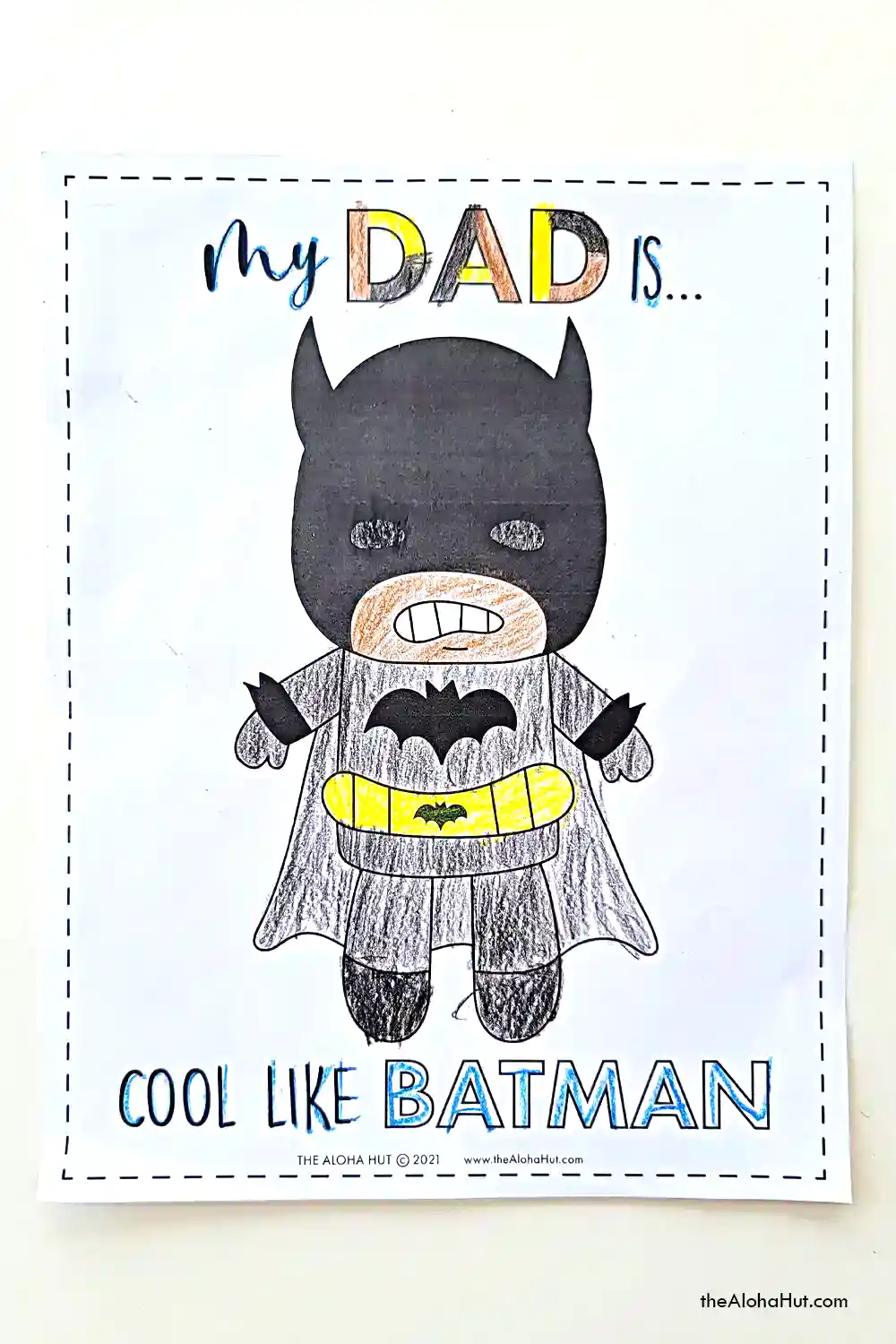 Diy Fathers Day Superhero Cards All About Dad