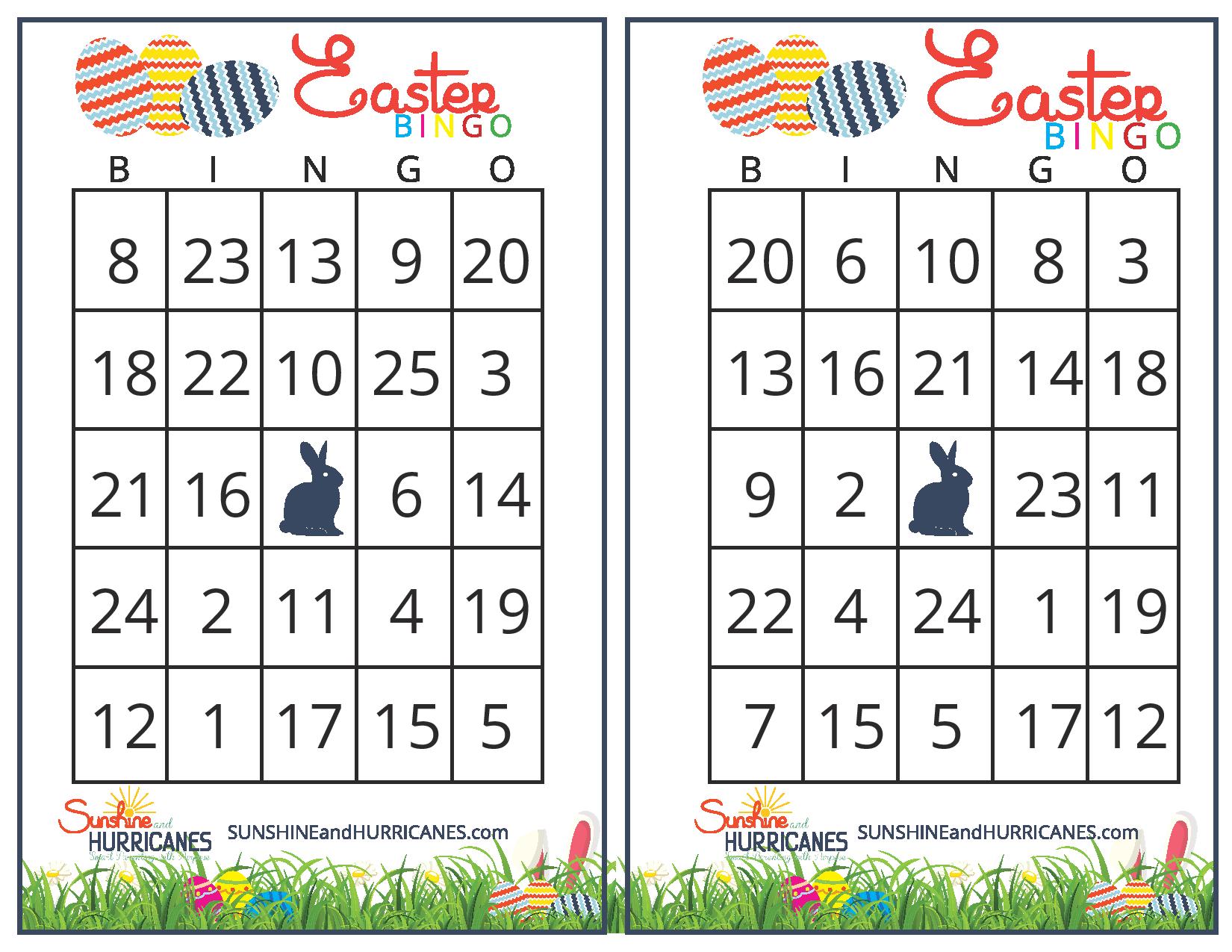 Easter Bingo Printable