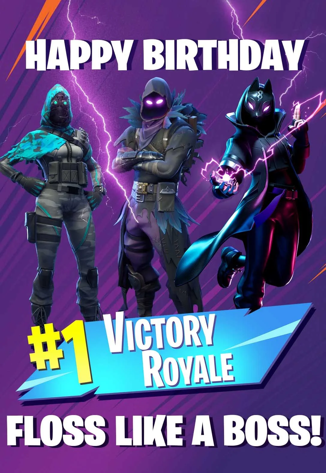 Fortnite Printable Birthday Cards