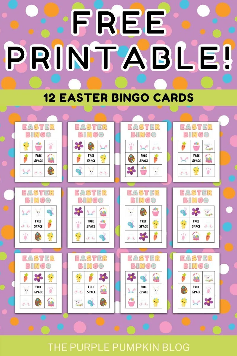 Free Printable Easter Bingo Cards