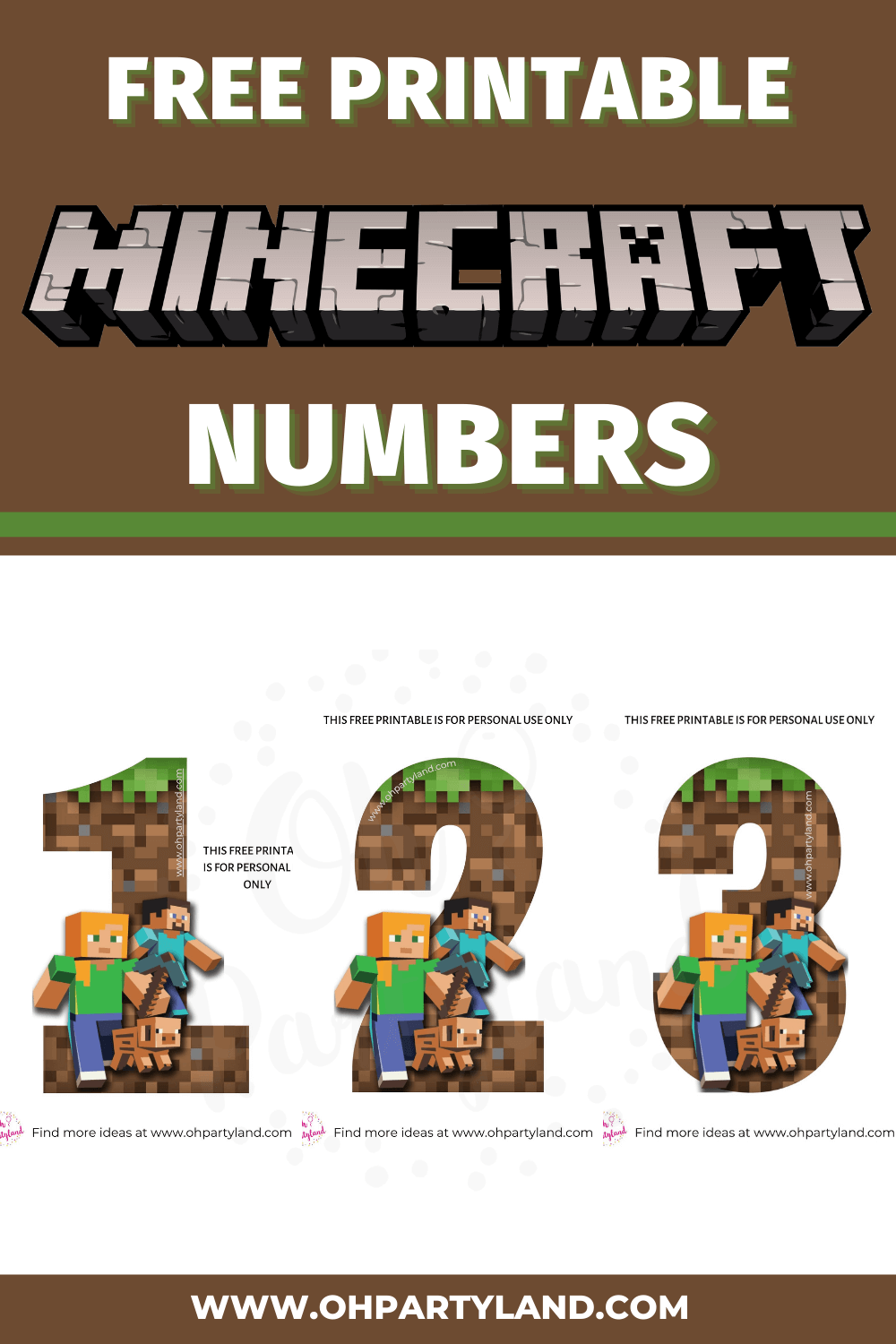 Free Printable Minecraft Birthday Banner Free Printable Minecraft Birthday Banner