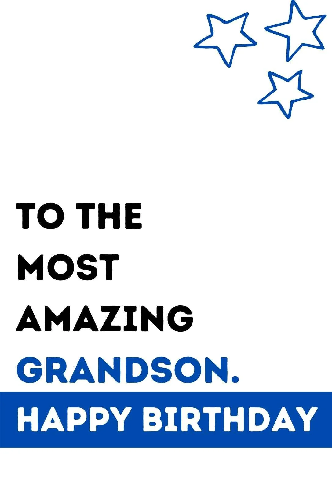 Grandson Printable Birthday Cards