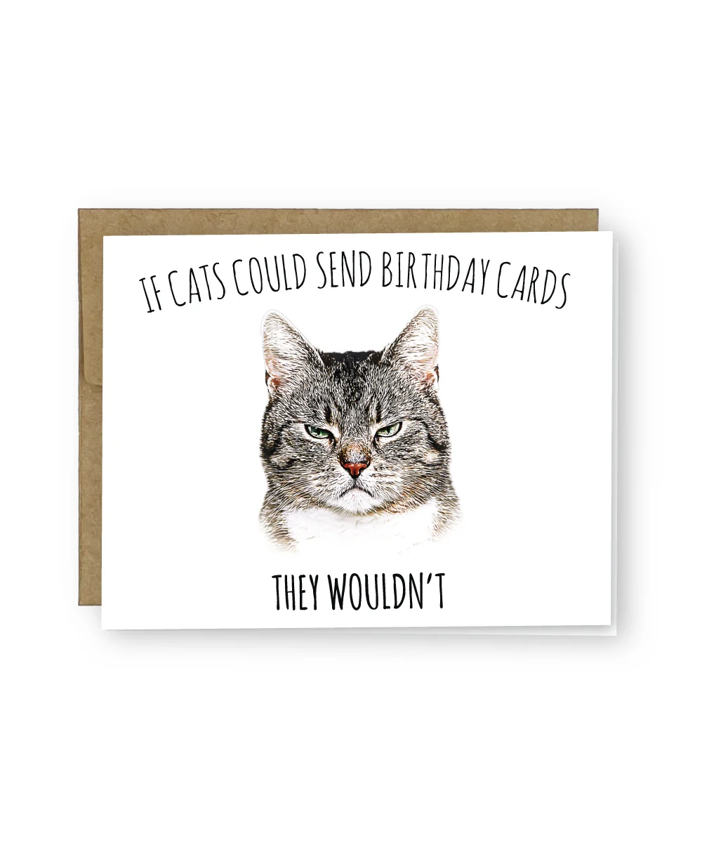Grumpy Cat Birthday Greeting Card Grumpy Cat Birthday Greeting Card