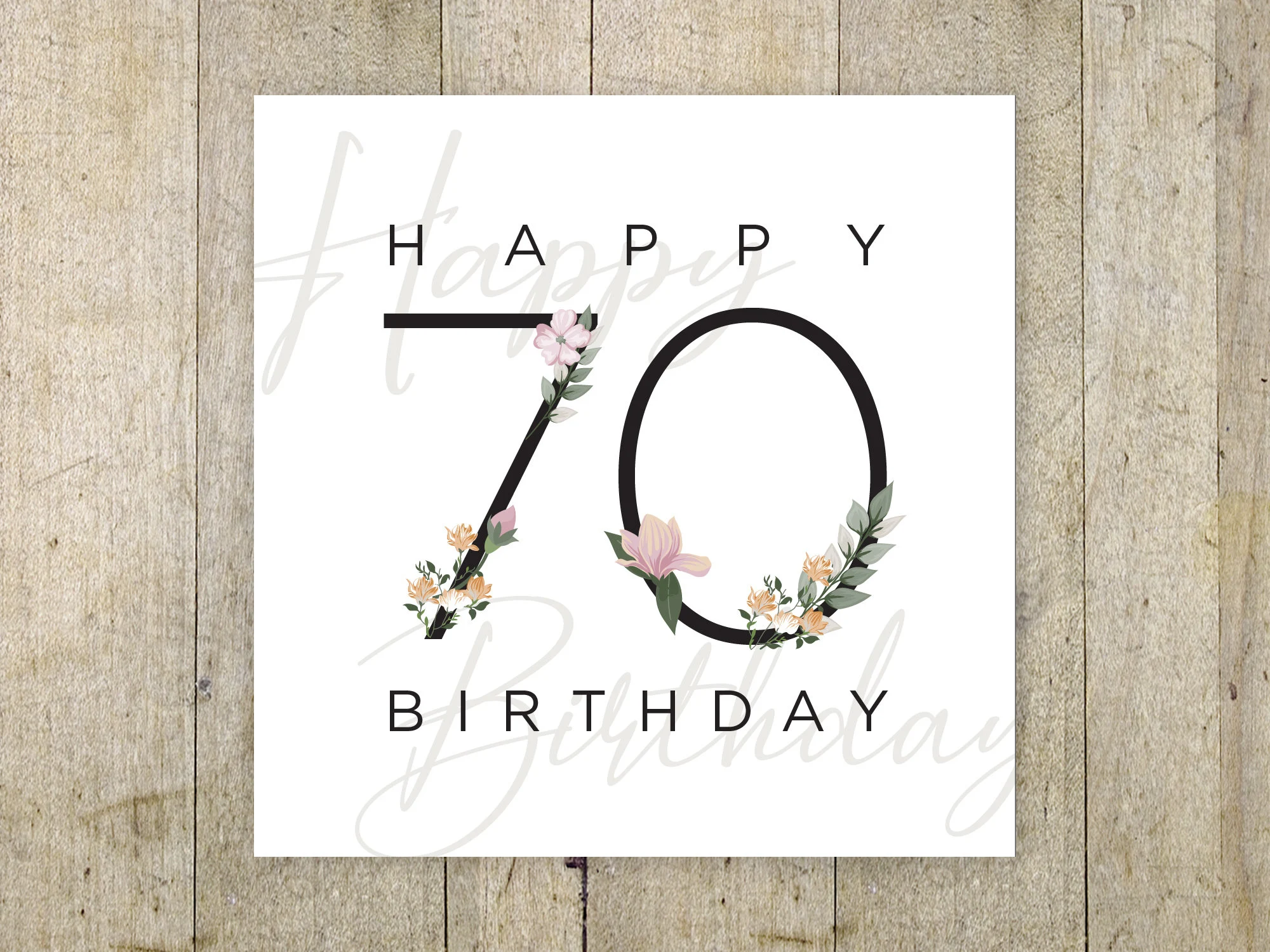 Happy Birthday 70th Birthday Printable