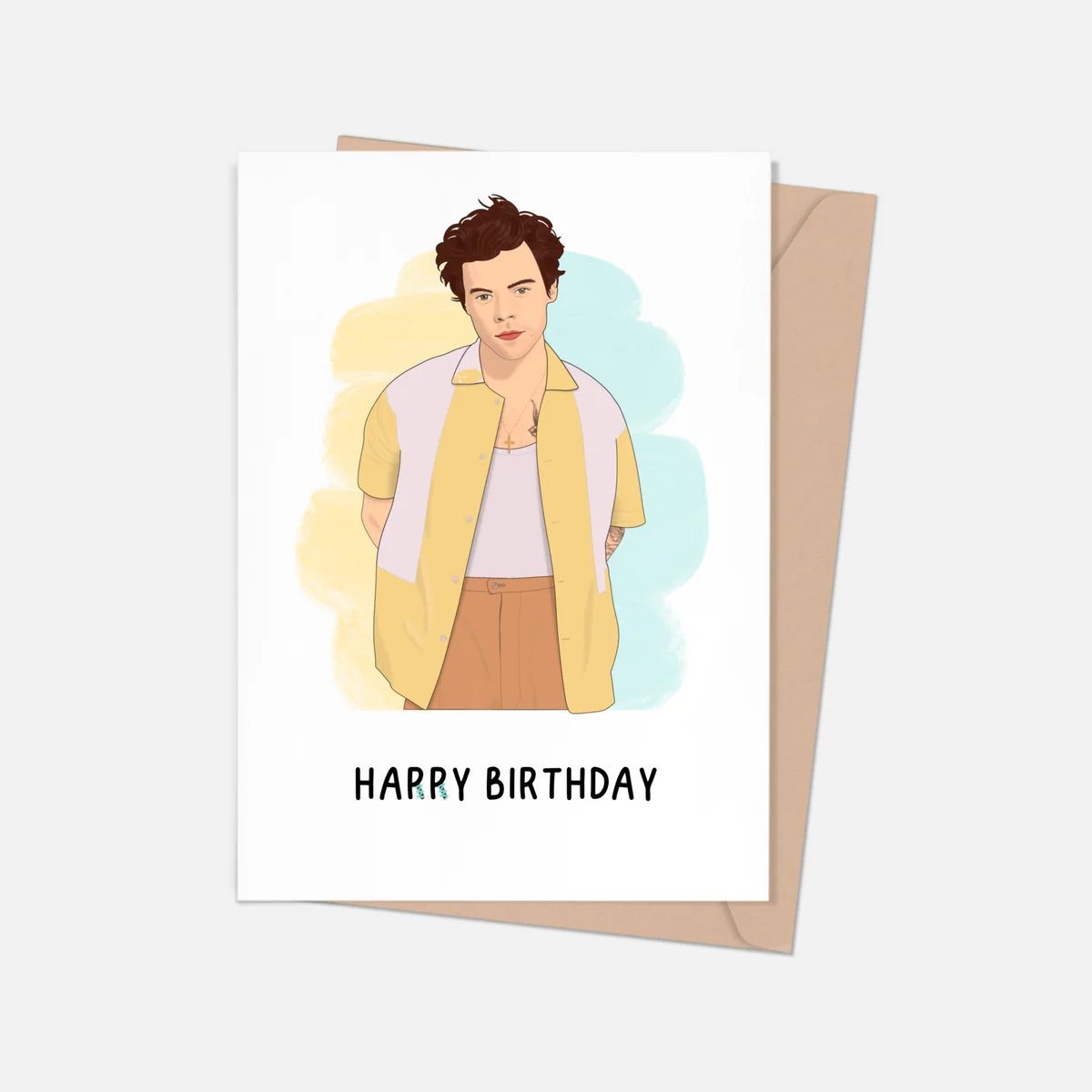 Harry Styles Happy Birthday Greeting Card Harry Styles Happy Birthday Greeting Card