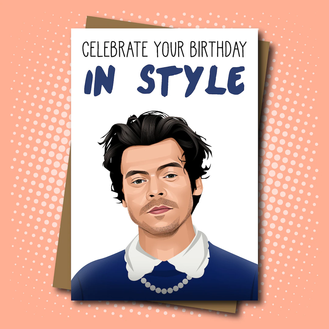 Harry Styles Birthday Card Printable Free Harry Styles Birthday Card Printable Free