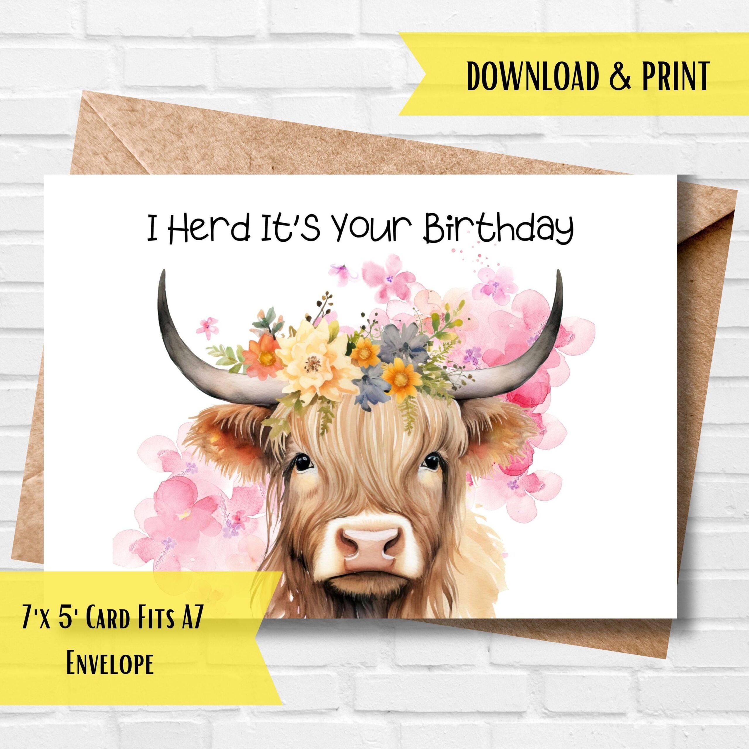 Highland Cow Birthday Card Printable Birthday Card Card With Cow Highland Cow Card Happy Birthday Card For Friend Highland Cattle Coos Etsy 422986590021689844 Highland Cow Birthday Card Printable Birthday Card Card With Cow Highland Cow Card Happy Birthday Card For Friend Highland Cattle Coos Etsy 422986590021689844