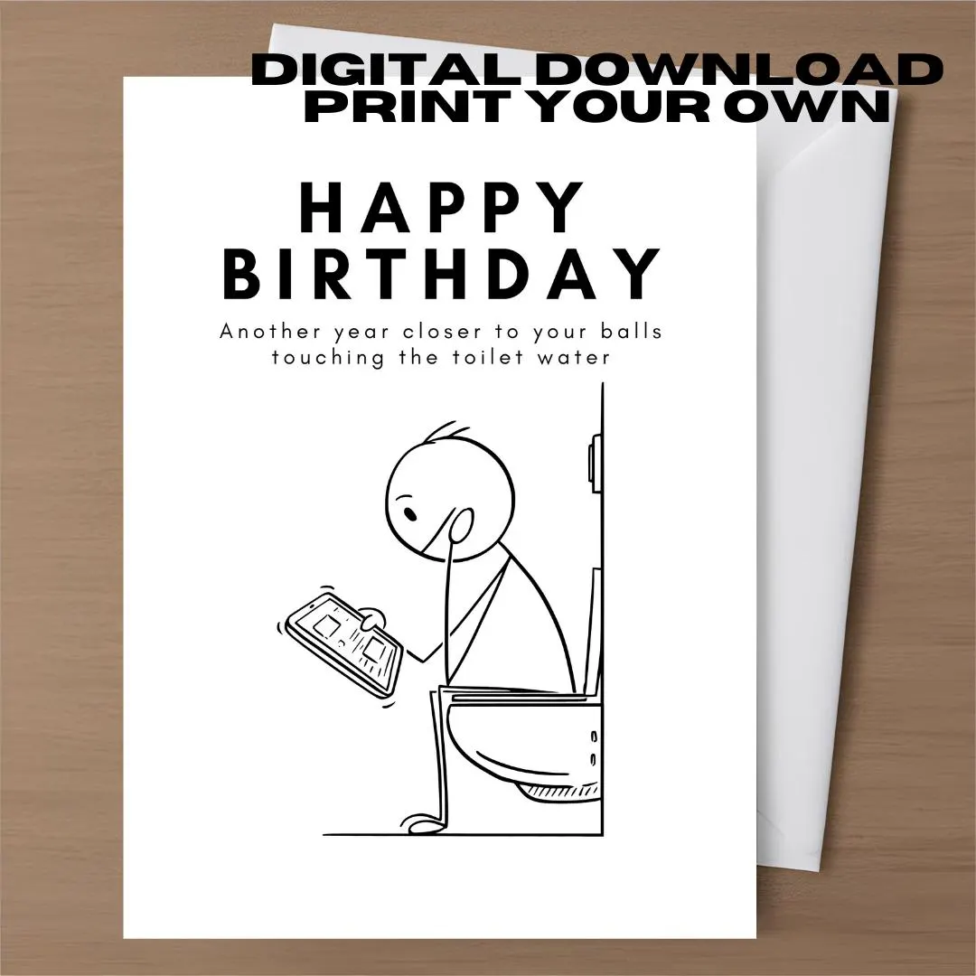 Inappropriate Birthday Card Printable