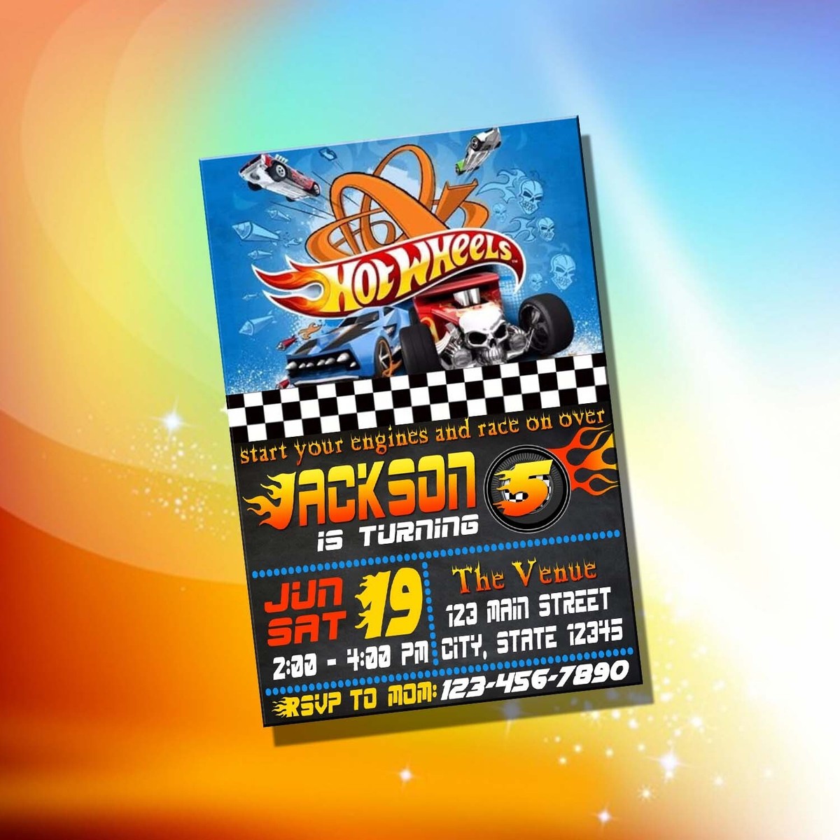 Hot Wheels Birthday Card Printable Hot Wheels Birthday Card Printable
