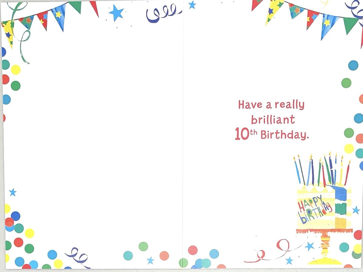 Free Printable 10Th Birthday Cards Free Printable 10Th Birthday Cards