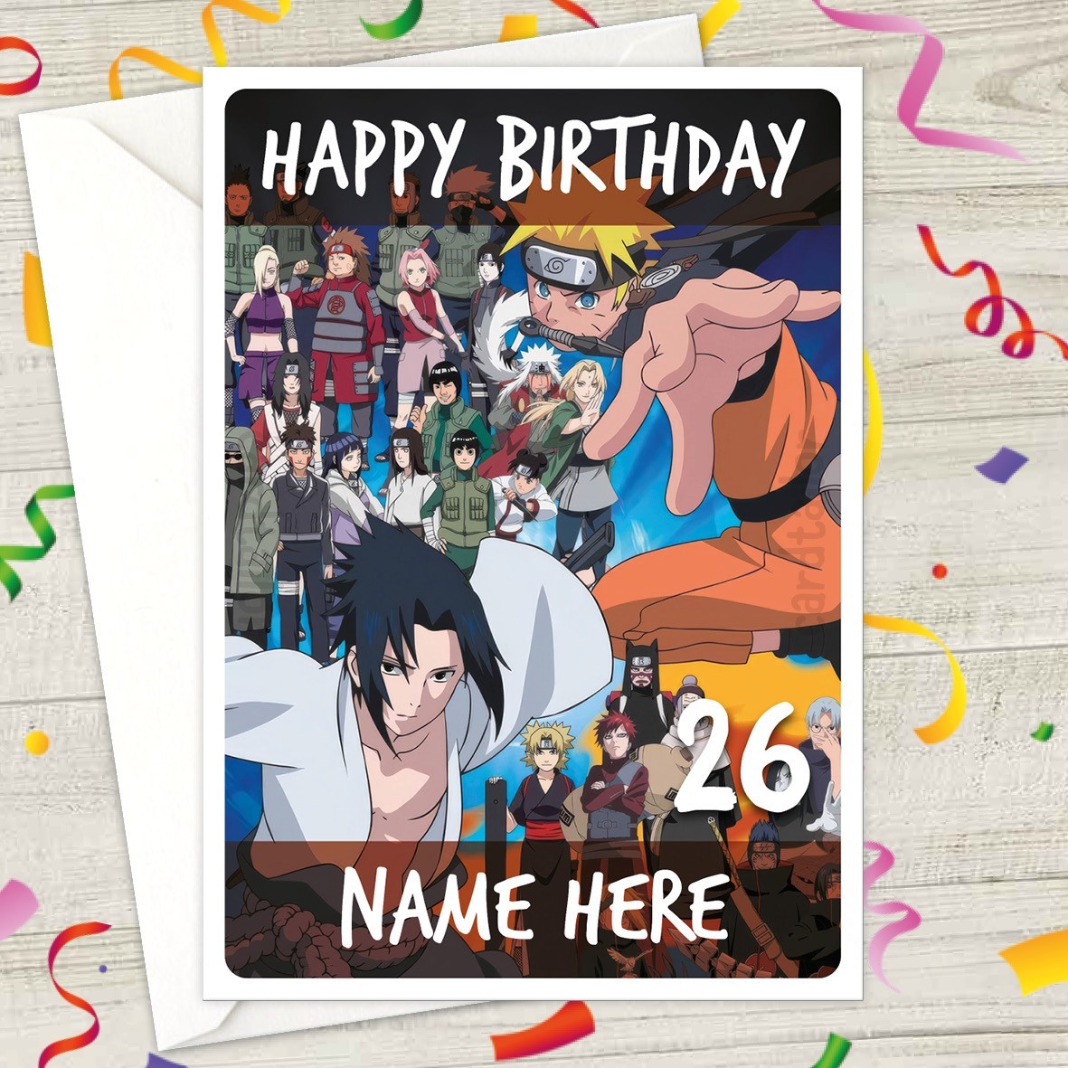 Printable Naruto Birthday Card Printable Naruto Birthday Card