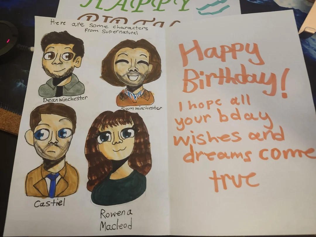 Supernatural Birthday Card Printable Supernatural Birthday Card Printable
