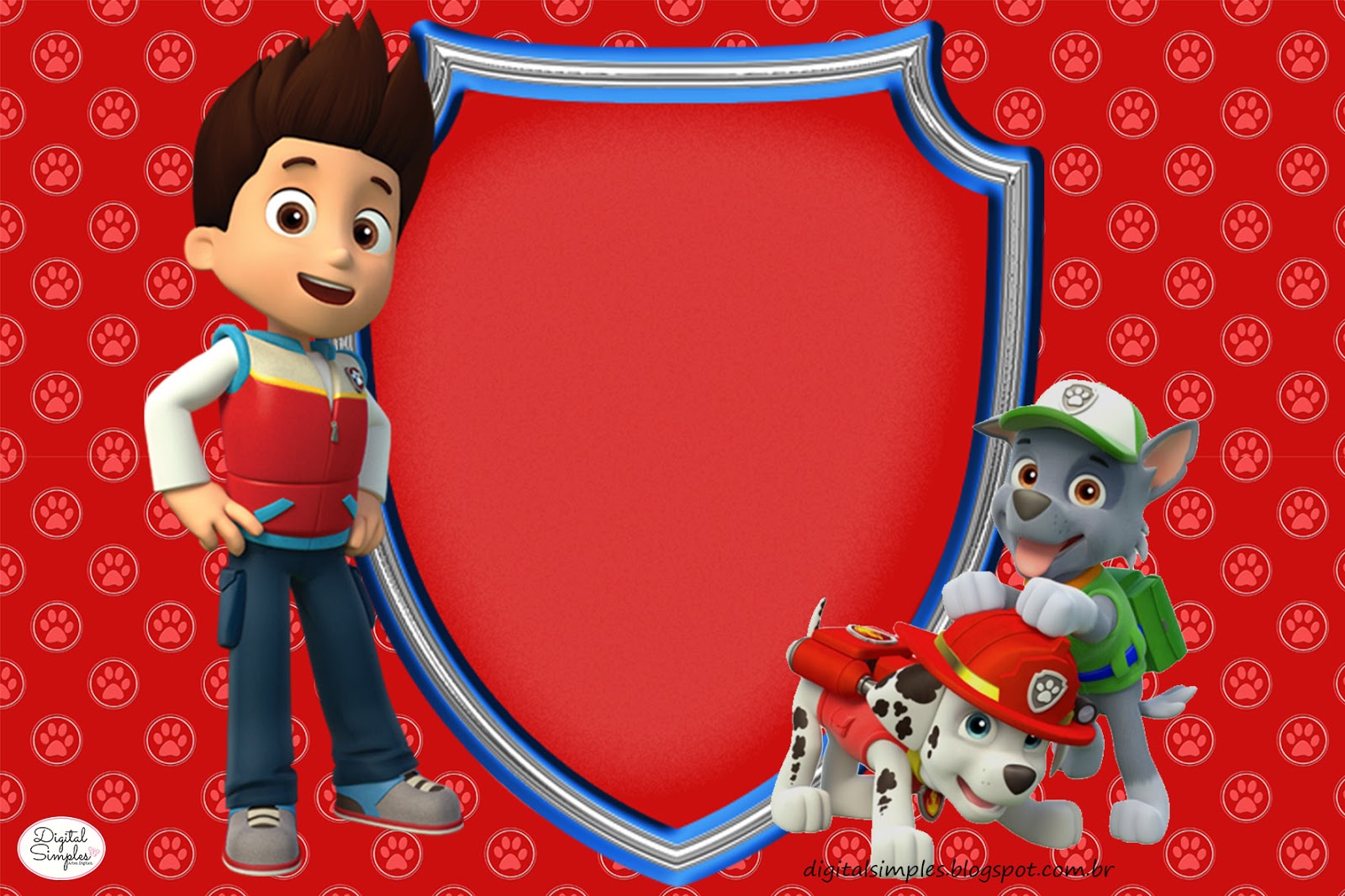 Paw Patrol Birthday Card Printable Free